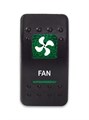Переключатель 12-24В SF50713-6-4P-A6BG-10 ON-OFF с зеленой подсветкой, FAN SF50713-6-4P-A6BG-10 - фото 2415