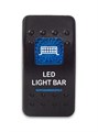Переключатель 12-24В SF50713-6-4P-A6BB-09 ON-OFF с синей подсветкой, LED LIGHT BAR SF50713-6-4P-A6BB-09 - фото 2426