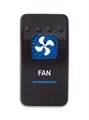 Переключатель 12-24В SF50713-6-4P-A6BB-10 ON-OFF с синей подсветкой, FAN SF50713-6-4P-A6BB-10 - фото 2427