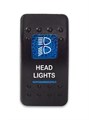 Переключатель 12-24В SF50713-6-4P-A6BB-13 ON-OFF с синей подсветкой, HEAD LIGHTS SF50713-6-4P-A6BB-13 - фото 2430